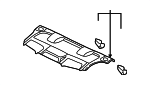 4B5863411K7QJ - Body: Pkg Tray Trim for Audi Image