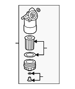 22115403R - Engine: Oil Filter Housing for Volkswagen: Eos, EuroVan, Golf, Jetta, Passat, R32 Image