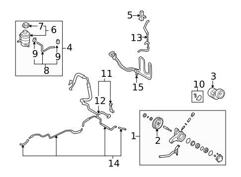 Pump & Hoses for 2007 Hyundai Sonata #0