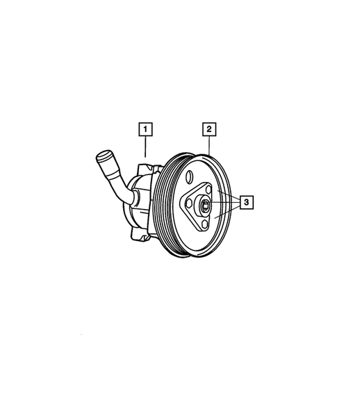 Power Steering Pump for 2002 Jeep Liberty #2