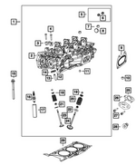 68154699AA - 3.6L; Engine: Cylinder Head Oil Gallery Bolt Kit for Mopar Image