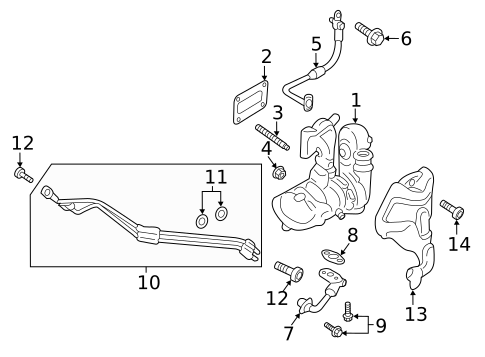 Turbocharger & Components for 2018 Ford Escape #0