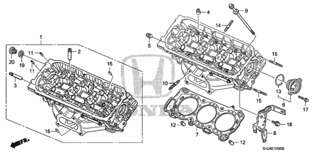 Front Cylinder Head (1) for 2005 Honda Odyssey #0