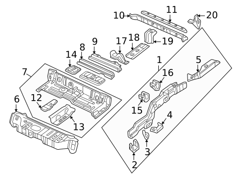 Rails & Components for 2002 Mitsubishi Montero #0