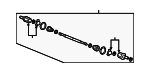 42310SWA000 - : 2007-2011 Honda CR-V - Drive Shaft Assembly R for Honda: CR-V Image