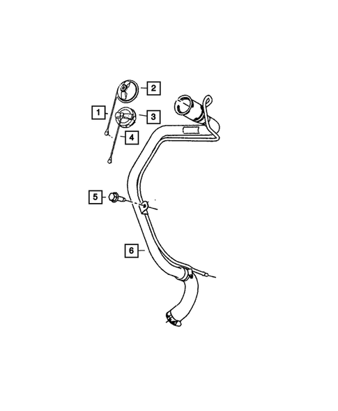 Fuel Tank Filler Tube for 2011 Jeep Patriot #0