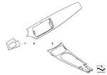 51166961783 - : Cover, Dashboard, Poplar Woodgrain, Left for BMW Image