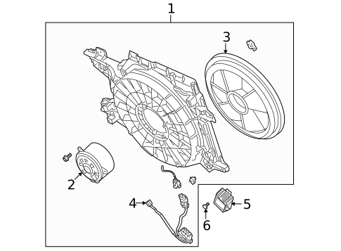 Cooling Fan, Clutch & Motor for 2005 Cadillac XLR #0