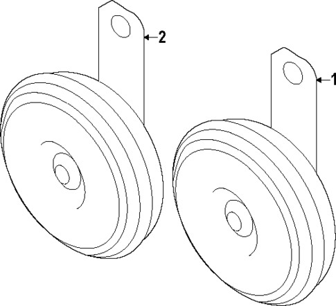 Horn for 2025 Subaru Crosstrek #0