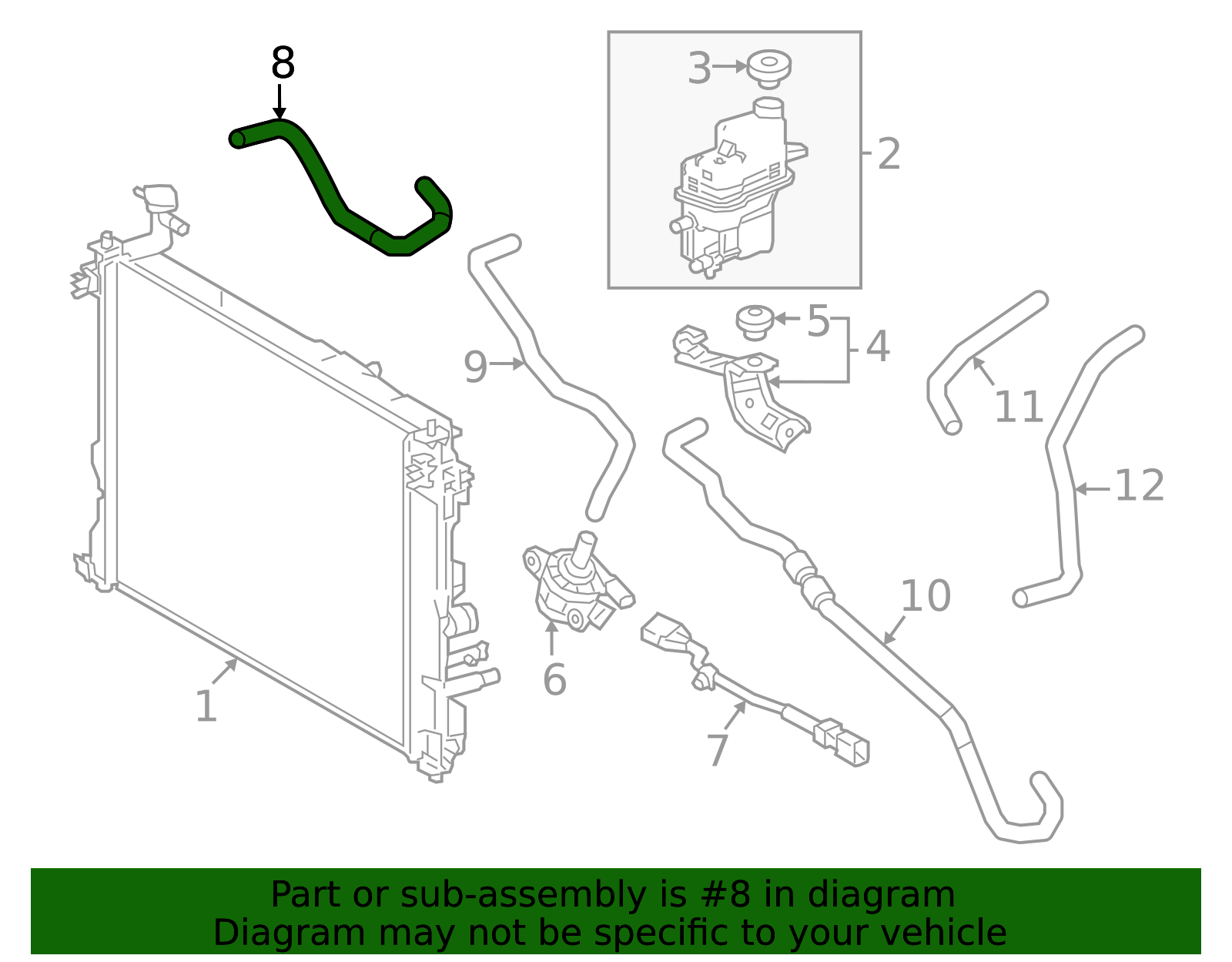 G9228-06140 - Drive Motor Inverter Radiator Hose 2025 Toyota Camry ...