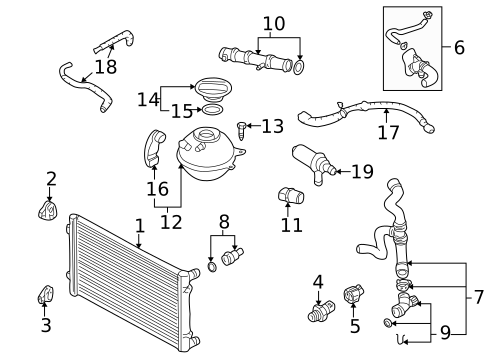 Water Pump for 2000 Volkswagen Golf #2
