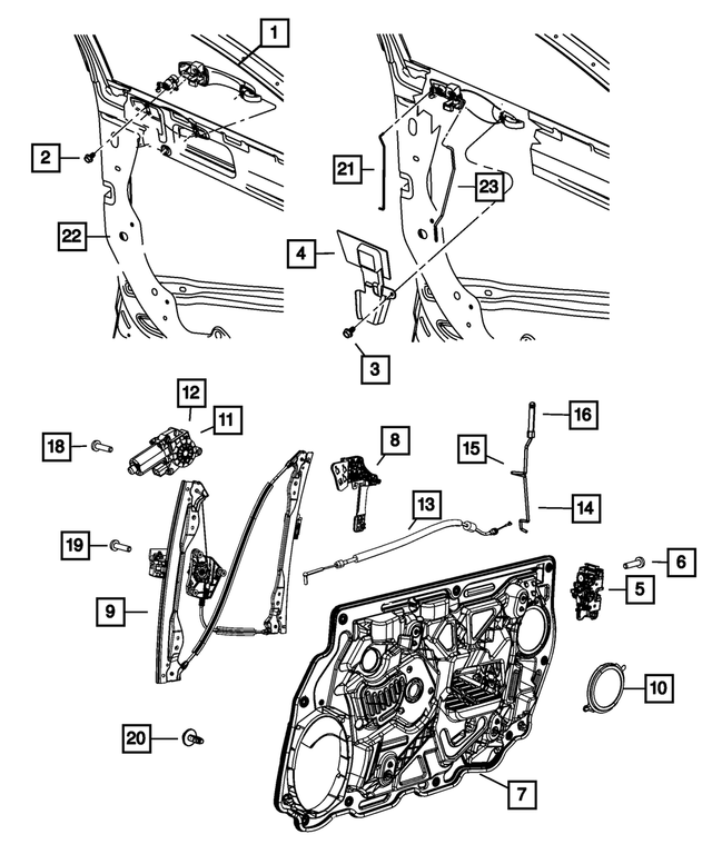 1KR95GBSAD - Doors, Door Mirrors and Related Parts: Exterior Door Handle, Left for Mopar Image image