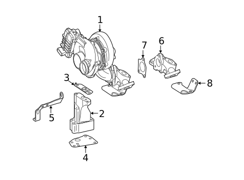 Turbo Charger for 2012 Mercedes-Benz R350 #2