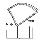 65223FA040 - Body: Molding Assembly for Subaru: Impreza Image