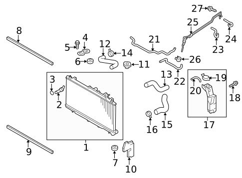 Radiator & Components for 2016 Subaru Legacy #7