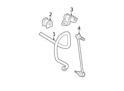 Stabilizer Bar & Components for 2008 Toyota Avalon #0