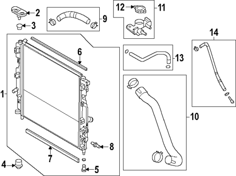 Radiator & Components for 2024 Mazda CX-90 #1