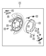 68350384AB - Brakes: Parking Brake Adapter Assembly for Ram: 2500, 3500 Image