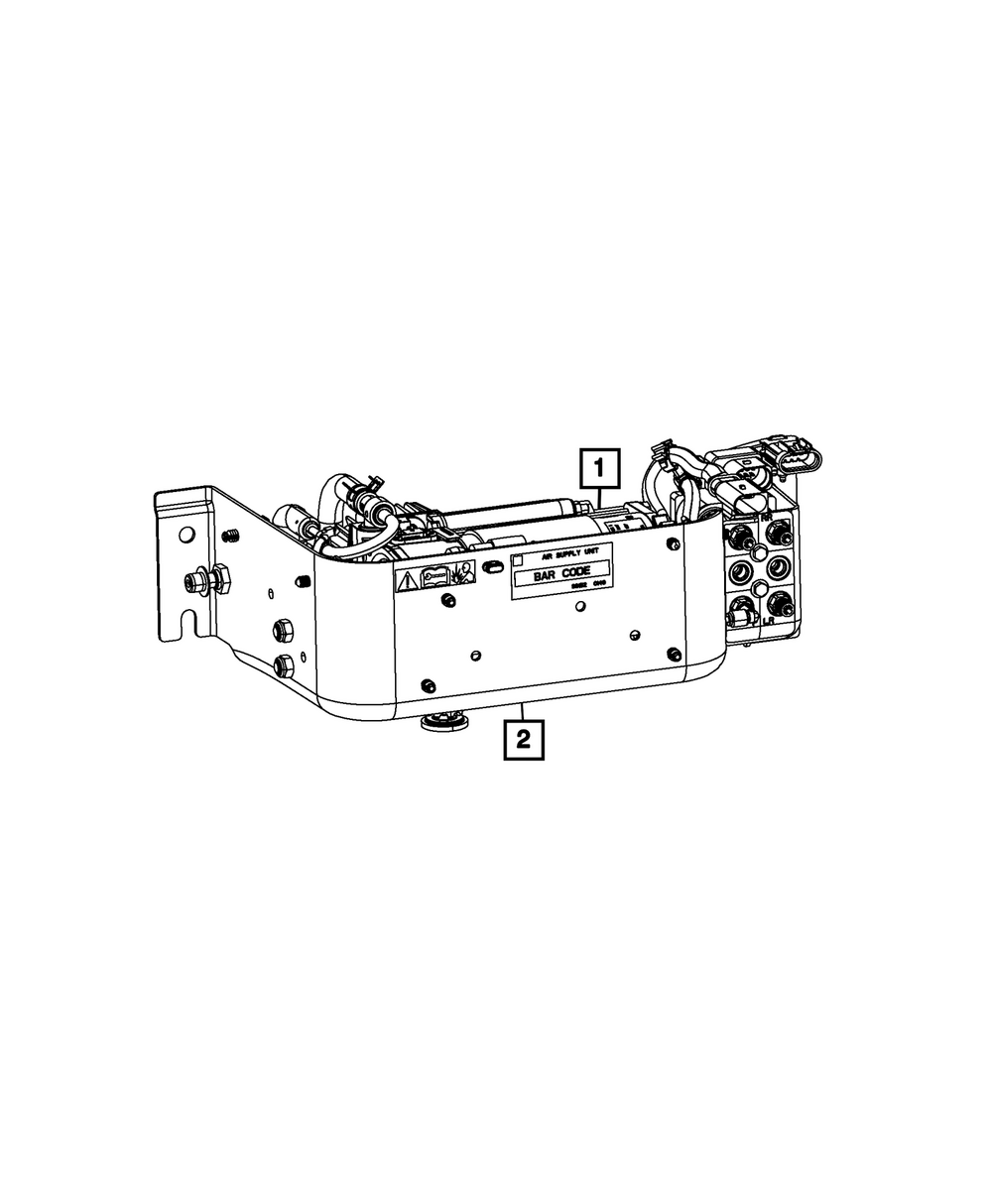 Air Suspension Compressor Assembly - Mopar (68349607AA)