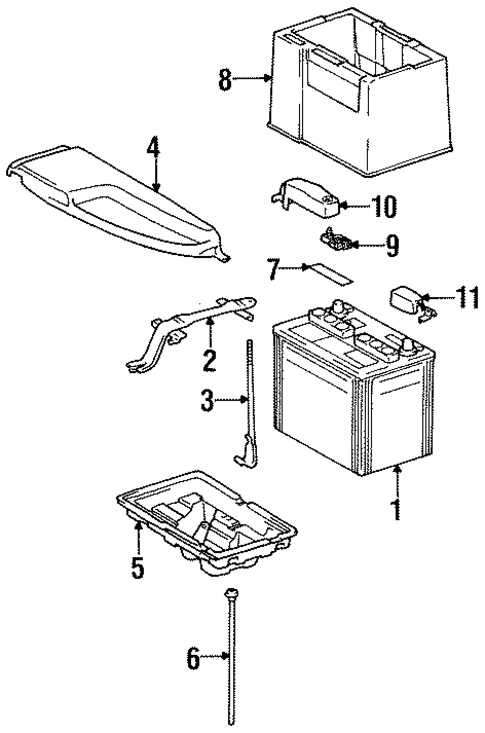Battery for 1998 Lexus LS400 #0