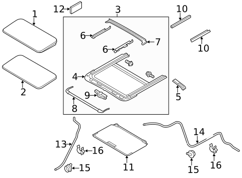 Sunroof for 2018 INFINITI QX80 #1
