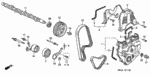13415P0A000 - Engine: BRACKET, BALANCER BELT ADJUSTER for Honda Image