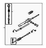 34110AG05A - Steering: Gear Assembly for Subaru: Legacy, Outback Image