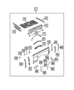 68110578AB - Frame, Bumper and Fascia: Rail Front Reinforcement, Right Inner for Mopar Image