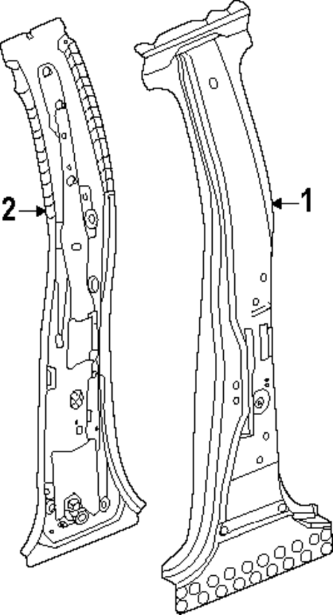 Center Pillar for 2025 GMC Canyon #0