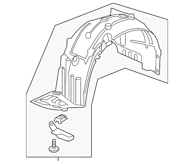 2016-2019 Honda Civic Fender Liner 74151-TBA-A00 | OEM Parts Online