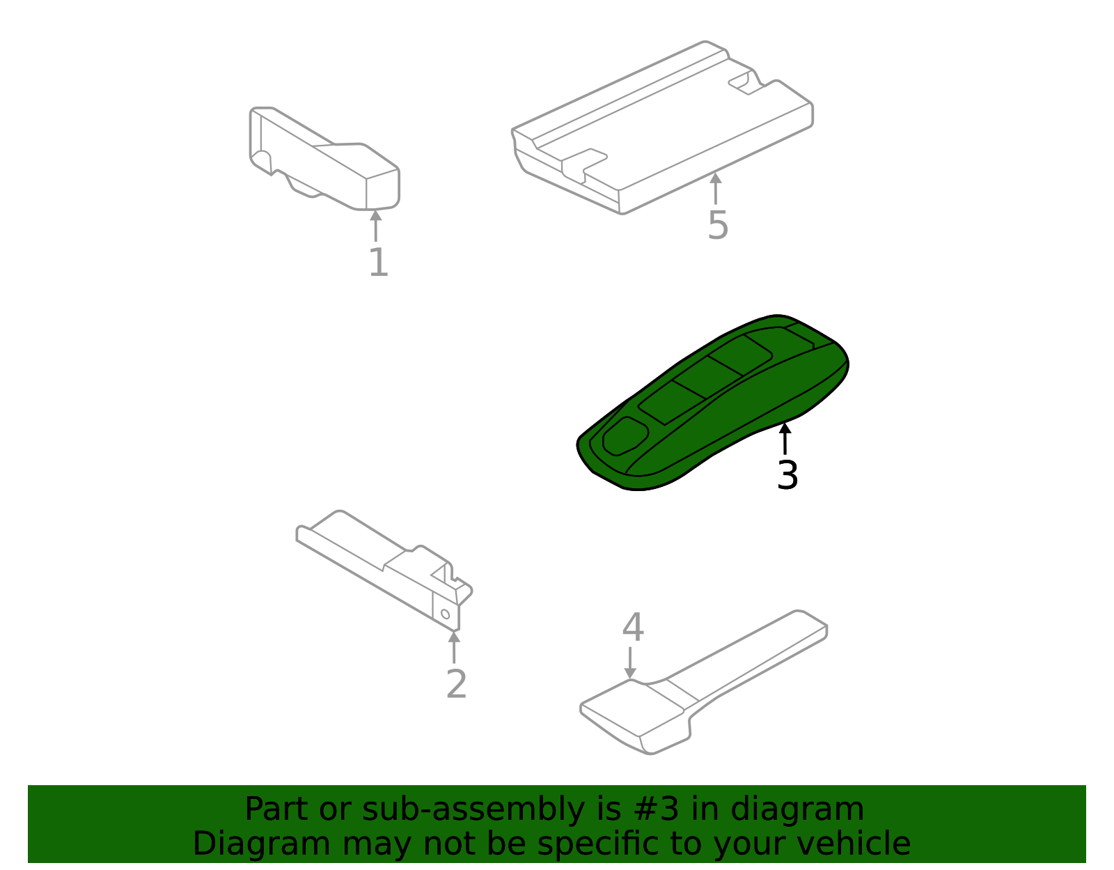 Keyless Entry Transmitter - Porsche (V04-015-853-AG)