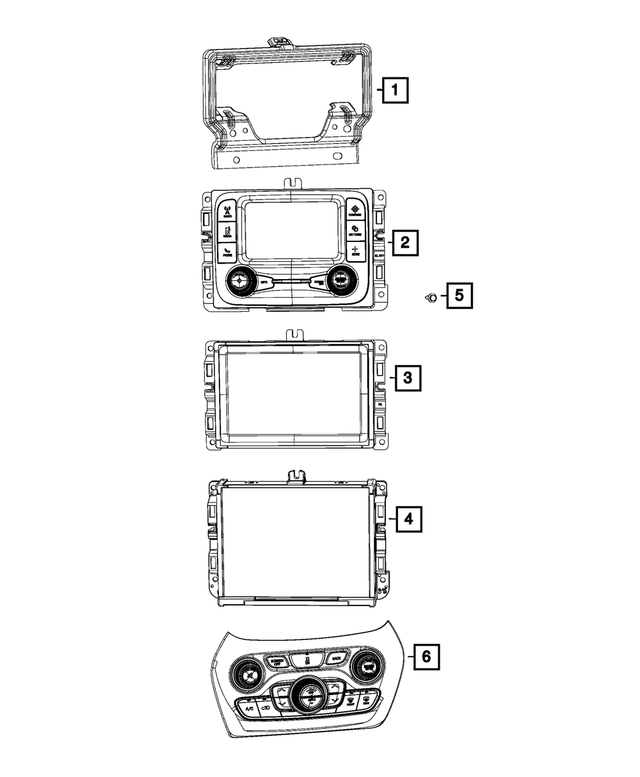 68289302AH - : Radio for Mopar Image