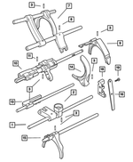 5010079AC - Manual Transmission 6 Speed: Shift Rail for Dodge: Ram 2500, Ram 3500 Image