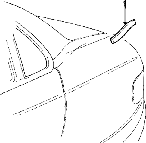 Exterior Trim - Quarter Panel for 1999 Cadillac Catera #0