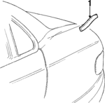 90546131 - Body: Belt Molding for Cadillac: Catera Image
