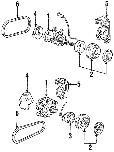 Condenser, Compressor & Lines for 1987 Honda Accord | OEM