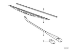 61611372558 - Vehicle Electrical System: Wiper Arm Right for BMW Image
