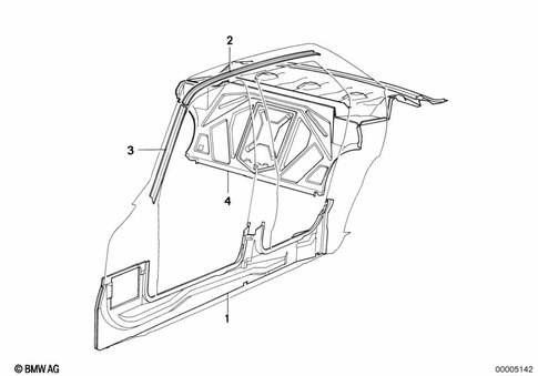 Body Side Panel for 1992 BMW 740i #1