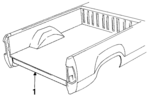 55023953 - Body: Sill Plate for Dodge: D100, D150, D250, D350, W100, W150, W250, W350 Image