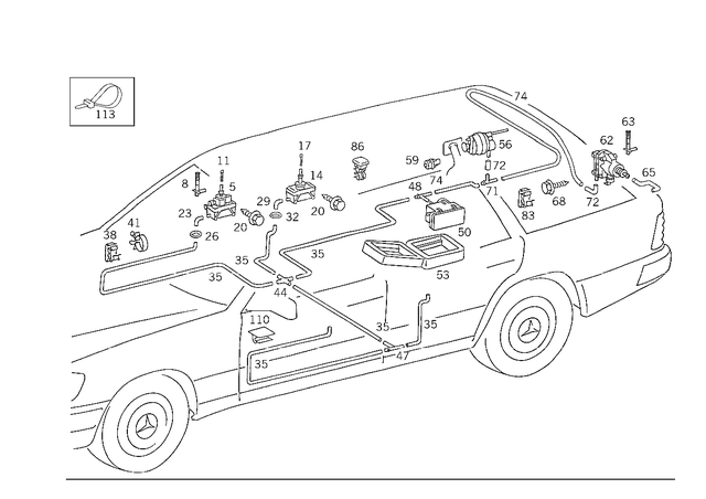 1248001675 - Vacuum System: Actuator for Mercedes-Benz Image image