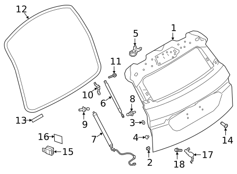Gate & Hardware for 2022 Land Rover Range Rover Velar #4