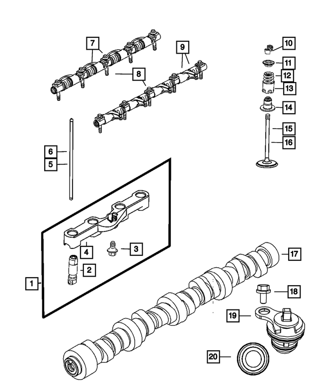« 6509208AA – 6.1L Gas; Engine : Tête Collerette Hexagonale Boulon, Montage, Arrière pour Mopar Image »