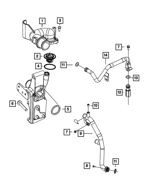 Water Pump and Related Parts for 2012 Ram 3500 #1