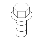 90163S5A000 - Engine: Front Mount Bolt for Honda: CR-Z, Fit, Insight, Odyssey, Passport, Ridgeline Image