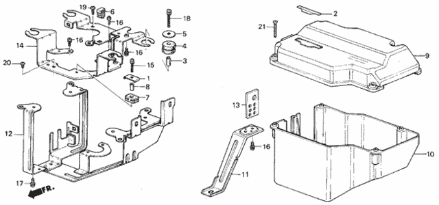 Control Box Case (SI) for 1987 Honda Civic #0