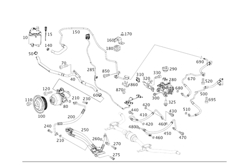 Hydraulic System for Driving Stability (Ars) for 2017 Mercedes-Benz GLE550e #0