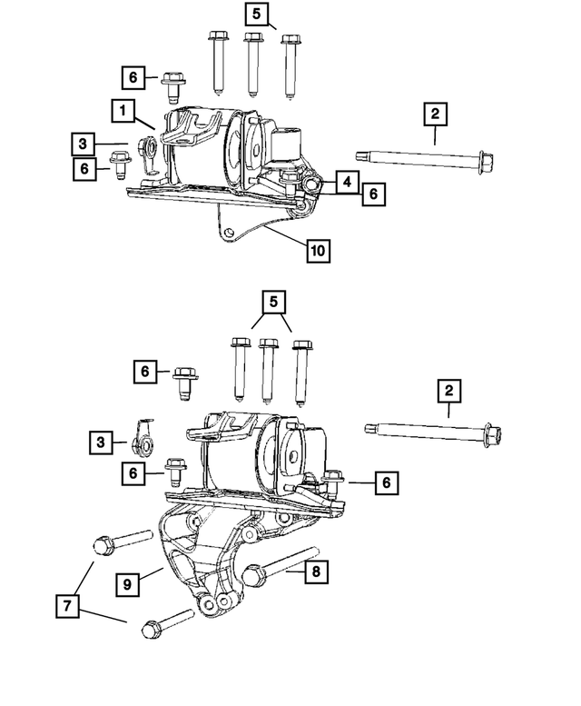6104412AA - Engine Mounting: Bolt for Mopar Image