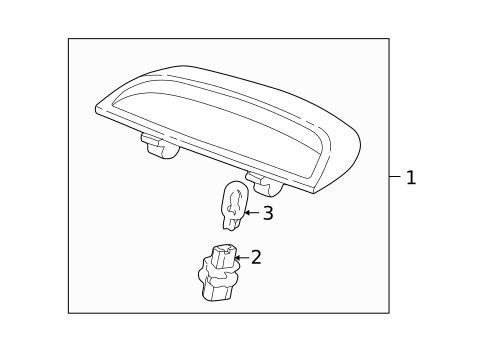 High Mounted Stop Lamp for 2005 Honda Accord #0