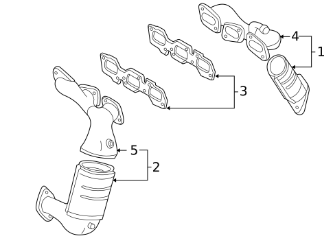 Exhaust Manifold for 2000 Mazda MPV #0
