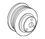 NCA2225AB - : Pulley for Jaguar: Vanden Plas, XJ8, XJR, XK8 Image